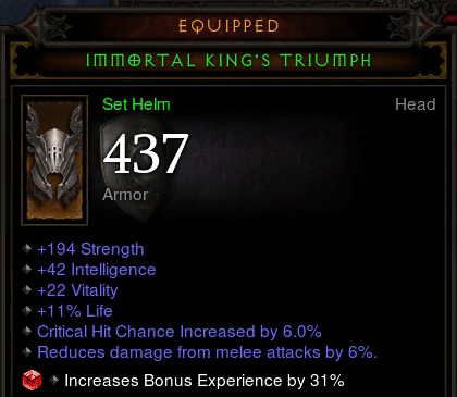 Immortal King's Triumph with Socketed Ruby