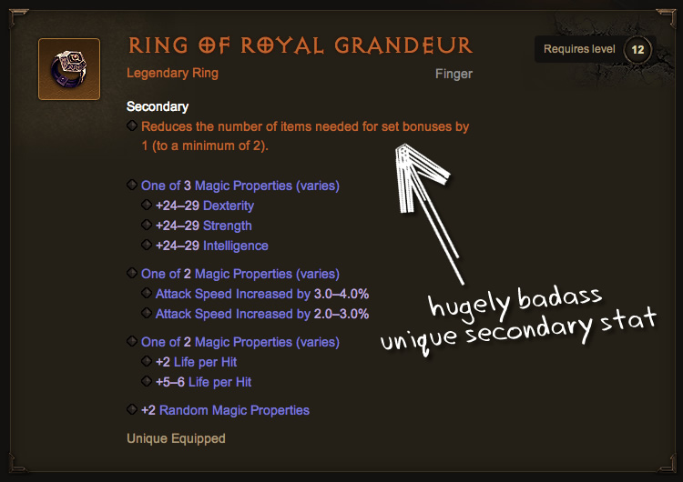 Ring of Royal Grandeur Tooltip